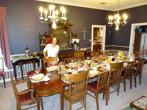 Lubbock Texas Etats-Unis salle de breakfast à prendre lors d'un voyage aux USA en famille