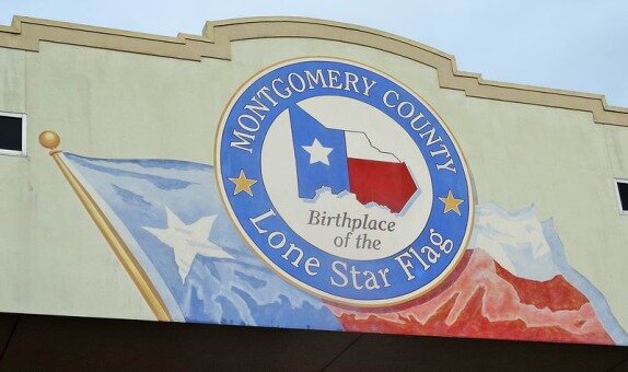 Le comté de Montgomery lieu de naissance du drapeau Texan à voir lors d'un voyage aux USA en famille