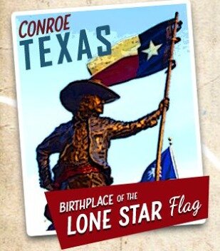 Conroe lieu de naissance du drapeau Texan à découvrir lors d'un voyage aux Etats-Unis en famille