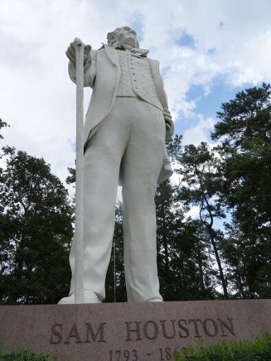 Giant Statue Of Sam Houston à voir à Huntsville pendant un voyage aux Etats-Unis en famille