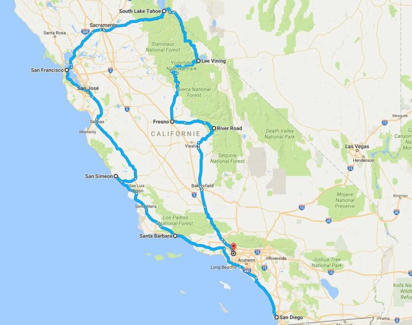 Un tour de 3 semaines en californie pour un voyage aux USA en famille