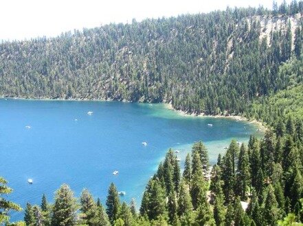 le lac tahoe aux Etats-Unis en californie au cours d'un voyage aux usa en famille