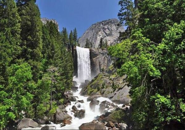 Vernal Fall yosemite national park californie voyage aux usa en famille